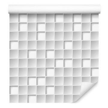 3D tapeta z geometrijskimi oblikami in kvadrati za dnevno sobo in spalnico 50x1000 cm
