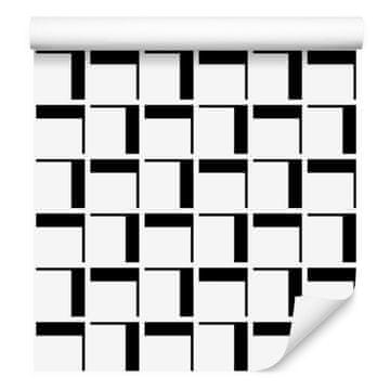 3D geometrijska karo tapeta za dnevno sobo in spalnico 50x1000 cm