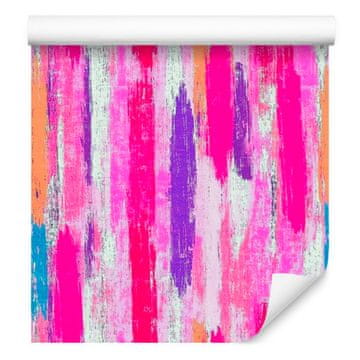 Tapeta Brushstrokes Lavender and Purple 50x1000 cm