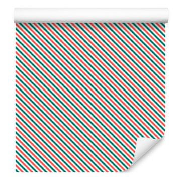 Tapeta s koralnimi in morskimi črtami za dnevno sobo in spalnico 50x1000 cm