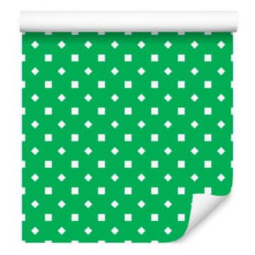 Tapeta Dots Green, Top Green za dnevno sobo in spalnico 50x1000 cm