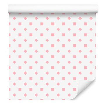 Tapeta s pikami, subtilni detajli, bela za dnevno sobo in spalnico 50x1000 cm