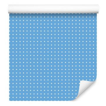 Tapeta z azurnimi pikami, azurno ozadje za dnevno sobo in spalnico 50x1000 cm