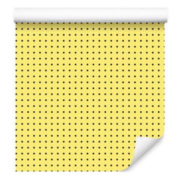 Tapeta s kremnimi pikami, kremno ozadje za dnevno sobo in spalnico 50x1000 cm