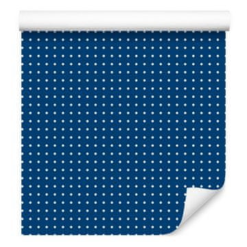 Tapeta Pike modre, spodnja stran modra za dnevno sobo in spalnico 50x1000 cm