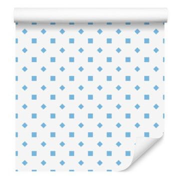 Tapeta z belimi pikami, bela sredina za dnevno sobo in spalnico 50x1000 cm