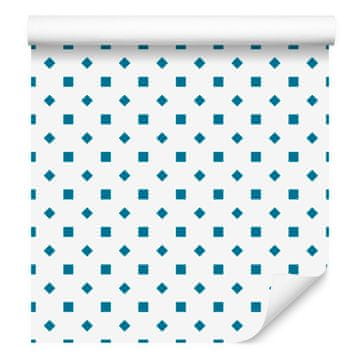 Bela in celadon tapeta Pike, drobni detajli 50x1000 cm