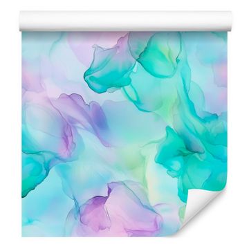 Tapeta s črnilom Celadon, Azure in Mint za dnevno sobo in spalnico 50x1000 cm