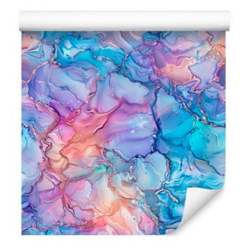 Črnilo modro-azurna tapeta za dnevno sobo in spalnico 50x1000 cm