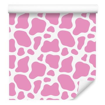 Tapeta Cow Patches, pudrasto roza, pudrasto roza sredina 50x1000 cm