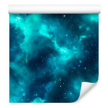 Tapeta Watercolor Galaxy Turquoise, Turquoise Center 50x1000 cm