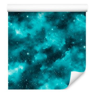Akvarelna tapeta Galaxy Turquoise and Celadon, turkizno ozadje 50x1000 cm