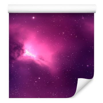 Akvarelna tapeta Galaxy, sliva, vijolična in vijolična, 50x1000 cm