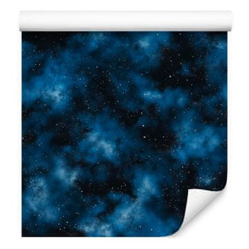 Tapeta Watercolor Galaxy Navy Blue za dnevno sobo in spalnico 50x1000 cm