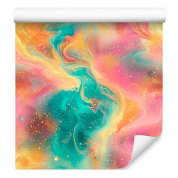 Akvarelna tapeta Galaxy Sea and Coral za dnevno sobo in spalnico 50x1000