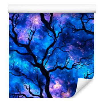 Akvarelna tapeta Galaxy Soft Forms, modra 50x1000 cm