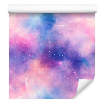 Akvarelna tapeta Galaxy Lavender, Vijolična sredina 50x1000 cm