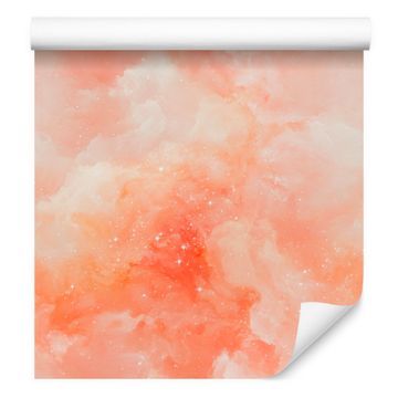 Tapeta Watercolor Galaxy Cream za dnevno sobo in spalnico 50x1000 cm