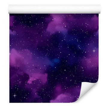 Akvarelna tapeta Indigo Galaxy, indigo ozadje 50x1000 cm