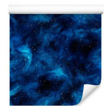 Akvarelna tapeta Galaxy mornarsko modra, sredinska mornarsko modra 50x1000 cm