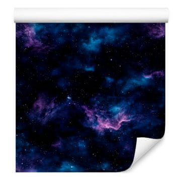Tapeta Watercolor Galaxy Navy Blue, simetrična razporeditev 50x1000 cm