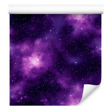 Akvarelna tapeta Galaxy indigo, vijolična in sivka 50x1000 cm