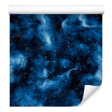 Akvarelna tapeta Galaxy mornarsko modra in modra, mornarsko modro ozadje 50x1000 cm