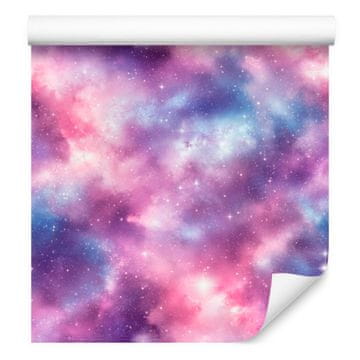 Akvarelna tapeta Galaxy Violet, vijolično ozadje 50x1000 cm