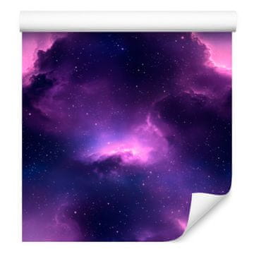 Tapeta Watercolor Galaxy Violet, mehke oblike 50x1000 cm
