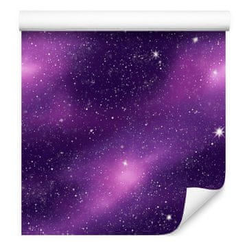 Tapeta Akvarel galaksija vijolična, gorsko vijolična 50x1000 cm