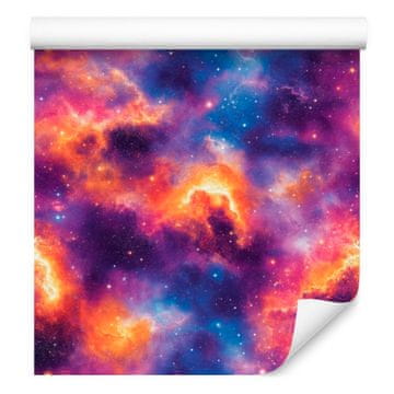 Akvarelna tapeta Galaxy Vijolična, modra in vijolična 50x1000 cm