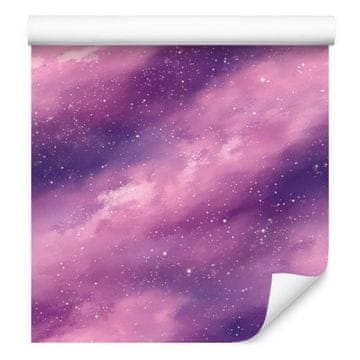 Akvarelna tapeta Galaxy Vijolična in vijolična, vijolično ozadje 50x1000 cm