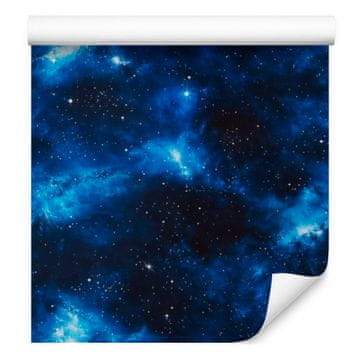 Akvarelna tapeta Galaxy mornarsko modra in azurna 50x1000 cm