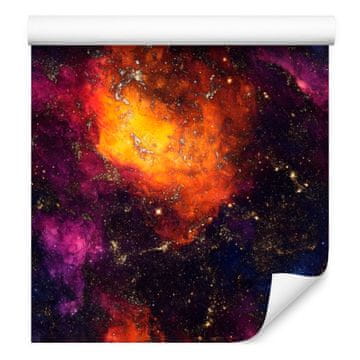 Fototapeta Watercolor Galaxy bordo, sliva in bordo 50x1000 cm
