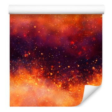 Fototapeta Watercolor Galaxy, bordo in breskev, 50x1000 cm