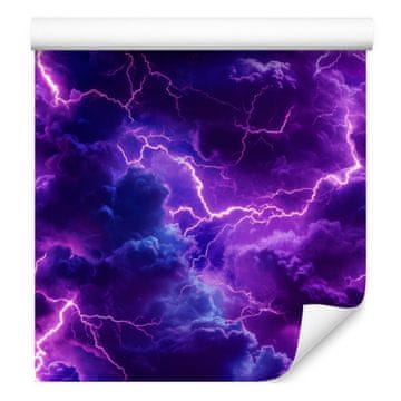 Akvarelna tapeta Galaxy Vijolična in indigo, vijolično ozadje 50x1000 cm