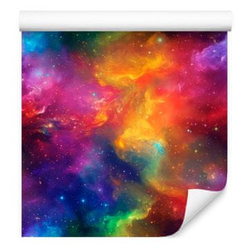 Akvarelna tapeta Galaxy Vijolična in rdeča 50x1000 cm