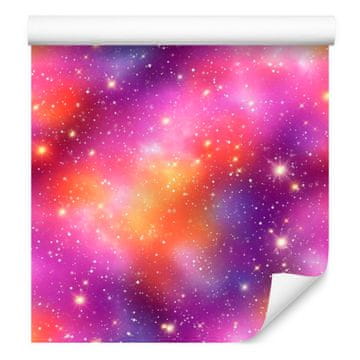 Akvarelna tapeta Galaxy Violet za dnevno sobo in spalnico 50x1000 cm