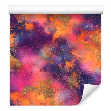 Akvarelna tapeta Galaxy rdeče-vijolična 50x1000 cm