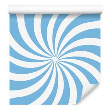 Hipi tapeta ozadje azurno in belo za dnevno sobo in spalnico 50x1000 cm