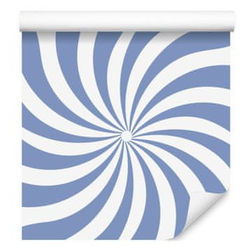 Hipi ozadje tapeta modra, bela, azurna in svetlo siva 50x1000 cm
