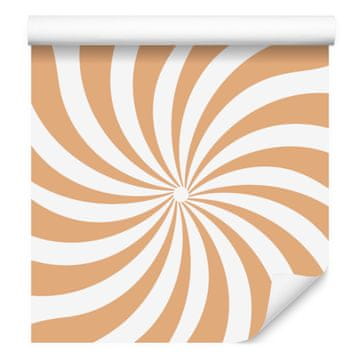Hipi ozadje tapeta belo-zlata za dnevno sobo in spalnico 50x1000 cm