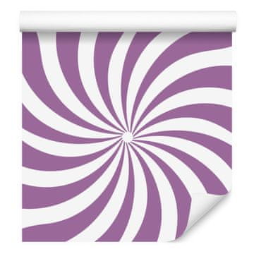 Hipi tapeta ozadje vijolično-belo za dnevno sobo in spalnico 50x1000 cm