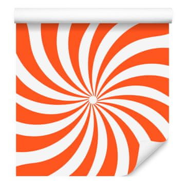 Tapeta z breskovim in belim hipijevskim ozadjem za dnevno sobo in spalnico 50x1000 cm