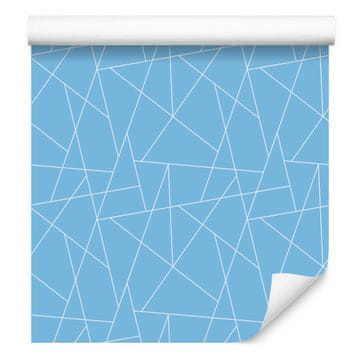 Tapeta Geometrijski vzorec azurno ozadje, azurno središče 50x1000 cm