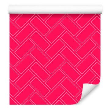 Fototapeta z geometrijskim vzorcem vrtnic za dnevno sobo in spalnico 50x1000 cm
