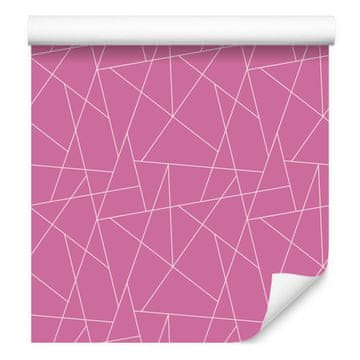 Vijolična tapeta z geometrijskim vzorcem, subtilni detajli 50x1000 cm