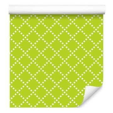 Tapeta z geometrijskim vzorcem limeta, limeta ozadje 50x1000 cm