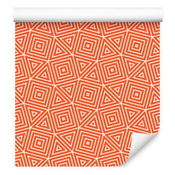 Tapeta z geometrijskim vzorcem breskve za dnevno sobo in spalnico 50x1000 cm
