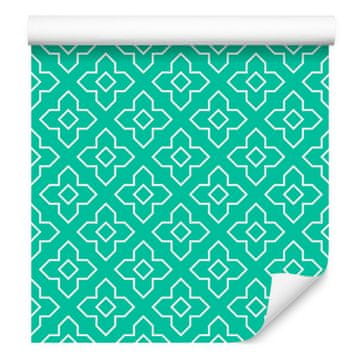 Tapeta z geometrijskim morskim vzorcem za dnevno sobo in spalnico 50x1000 cm